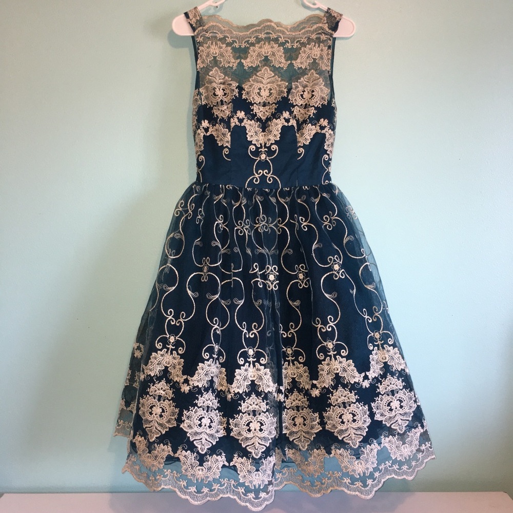 One day sale!!!! Teal tulle party/prom dress